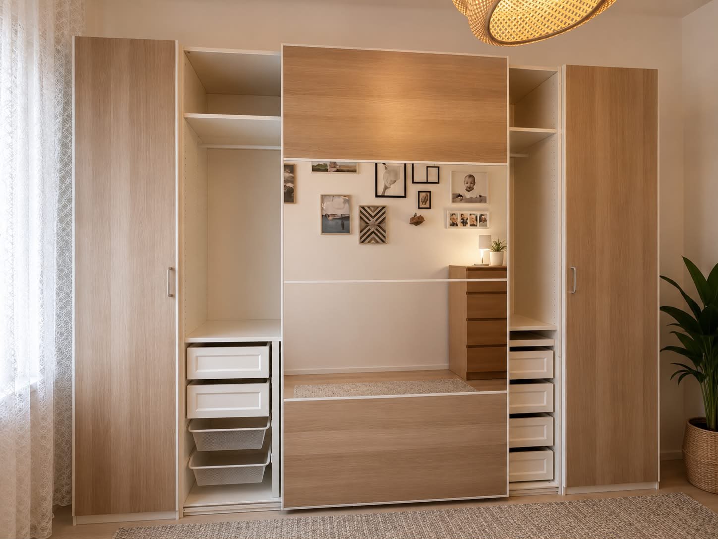 Kleiderschrank hell